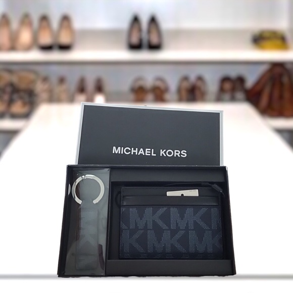 Michael Kors Cardholder Admiral Blue Gift Set - Picture 2 of 9
